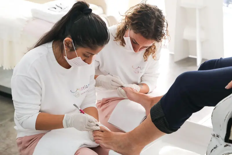 Professional pedicure service